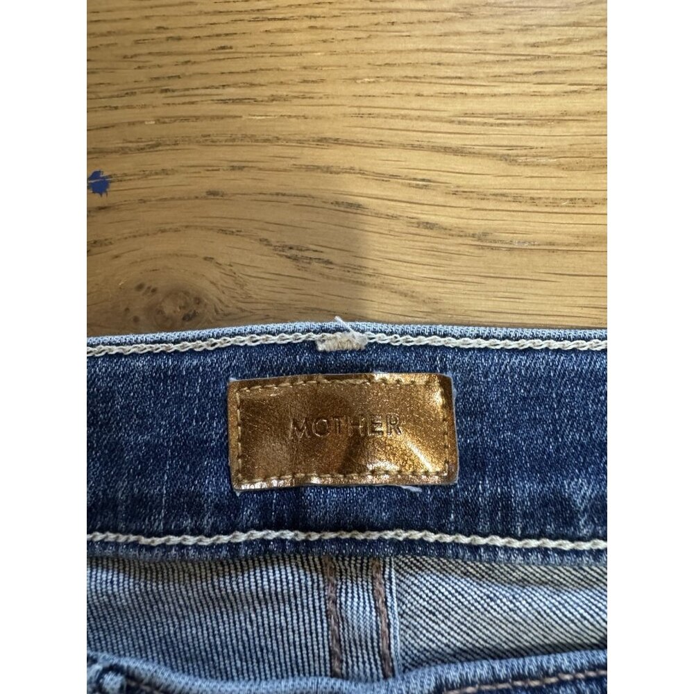 MOTHER Denim The Insider Crop‎ Step Chew Jeans in Dancing on Coals (size 23) - Picture 3 of 16